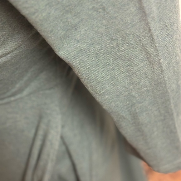 PACT Organic cotton Fit and Flare scooped neck Dress in Teal szS - Picture 4 of 6